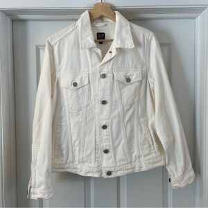 GAP White Denim Jacket